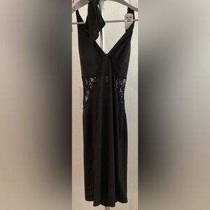 Elegant Black Lace Nightgown